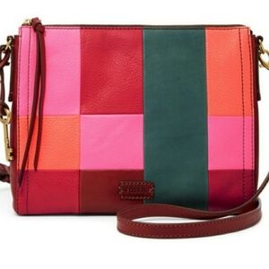 Fossil Colorful Patchwork Crossbody Bag